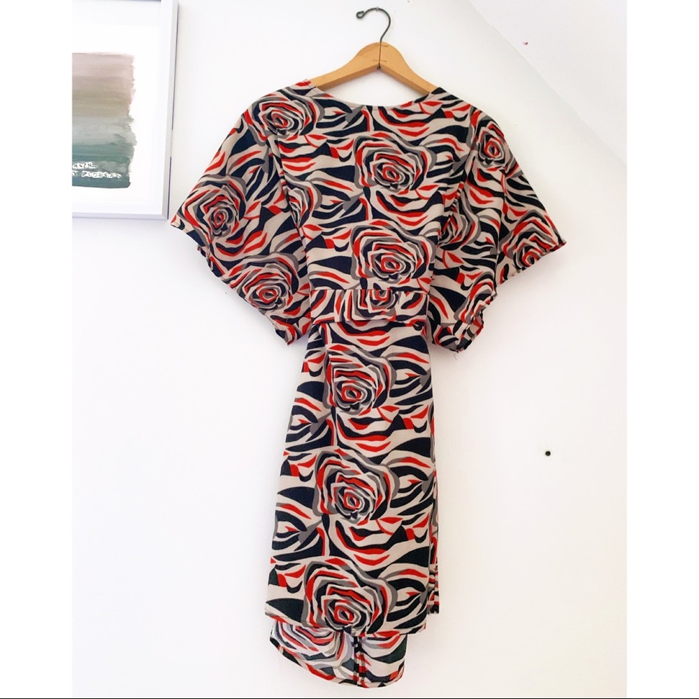 Vintage Handmade Rose Floral Dress